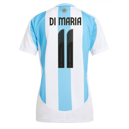 Ženski Nogometni dresi Argentina Angel Di Maria #11 Domači Copa America 2024 Kratek Rokav